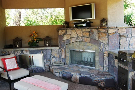 Arbor, Outdoor Kitchen and Fireplace San Ramon