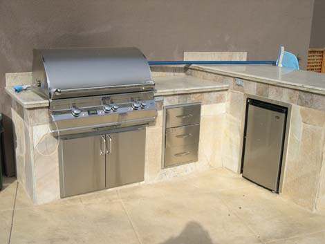 Outdoor kitchen design with BBQ Danville -10