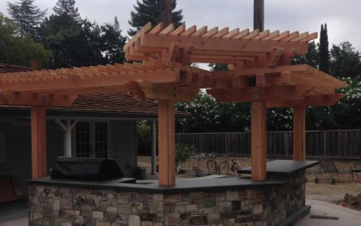 BBQ and Arbor Construction in Danville