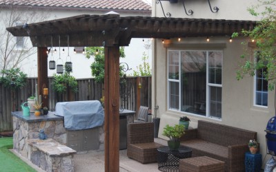 Outdoor BBQ and Arbor in San Ramon