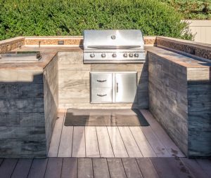 Built in bbq outlet on deck